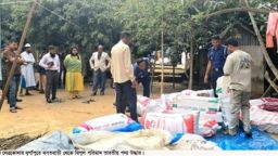 বাড়ি ভর্তি ভারতীয় চোরাই পণ্যে, অভিযানে ৫ লাখ টাকার প্রসাধনীসহ মালামাল জব্দ