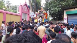 রাজবাড়ীতে সনাতন ধর্মাবলম্বীদের ঐতিহ্যবাহী রথযাত্রা অনুষ্ঠিত
