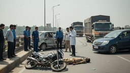 মাগুরায় ট্রাকের ধাক্কায় পুলিশ সদস্য নিহত