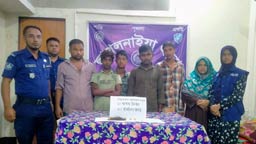 বাড়িতে ঢুকে ভয়ভীতি দেখিয়ে ১৪ ভরি সোনা ও নগদ টাকা লুট, গ্রেফতার ৬