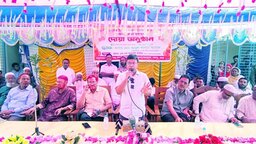 বগুড়ার শেরপুরে ১৫ বছর পর নিজস্ব জমিতে শাহ বন্দেগী ইউপি কার্যালয়