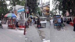 ভ্রাম্যমান ব্যবসায়ীদের দখলে গোপালগঞ্জ শহরের ব্যস্ততম সড়ক ও ফুটপাত, চরম দুর্ভোগের শিকার পথচারীরা