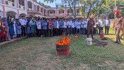 ব্রাহ্মণবাড়িয়ায় শিক্ষার্থীদের নিয়ে অগ্নি নিরাপত্তা প্রশিক্ষণ ও মহড়া অনুষ্ঠিত